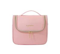 Bolsa de maquillaje de gran capacidad para mujer, organizador de artículos de tocador, multifunción, bolsa de viaje portátil, bolsas de maquillaje para mujer, rosa claro