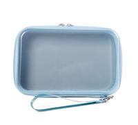 Bolsa de maquillaje de gran tamaño, impermeable, construcción de PVC, múltiples colores tranquilos, para estudiantes, viajes profesionales y uso diario, diseño simple, bolsa de transporte de