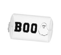 Bolsa de maquillaje de Halloween, bolsa de cosméticos de viaje, organizador de accesorios de maquillaje, bolsas de aseo portátil para mujeres, Blanco, As the pic show