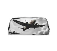 Bolsa de Maquillaje de la Segunda Guerra Mundial para Mujeres y Hombres, Neceser de Viaje, Monedero estético, Estuche Grande para lápices.