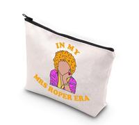Bolsa de maquillaje de los años 80 Sitcom Jack& Janet& Chrissy& Mr. & Larry Gifts Caftan Crew Gifts Mrs Rop Zipper Pouch, Roper Era Reino Unido
