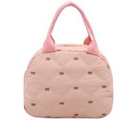 Bolsa de maquillaje de mano de viaje, bolsa de cosméticos de gran capacidad para aseo, ropa sucia, bonitos arcos, cuidado de la piel, almacenamiento de cosméticos, gran capacidad, organizador de