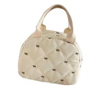 Bolsa de maquillaje de mano de viaje, bolsa de cosméticos de gran capacidad para aseo, ropa sucia, bonitos arcos, cuidado de la piel, almacenamiento de cosméticos, gran capacidad, organizador de