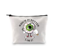 Bolsa de maquillaje de optometría para oftalmología, regalo de optometría para graduación, regalo de óptica, bolsa de cosméticos para oculista, What is Better 1 or 2 3uk, moda