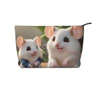 Bolsa de maquillaje de pana con cremallera para madres e hijos, para viajes, artículos de tocador y uso diario