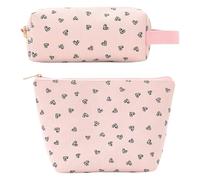 Bolsa de maquillaje de pana, neceser de viaje, estuche para lápices, organizador de almacenamiento de brochas de maquillaje con cremallera, PK, As the pic show