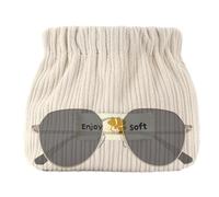 Bolsa De Maquillaje De Pana Pequeña Suave - Bolsa De Organización Portátil Con Apertura Elástica | Bolsa Cosmética De Pana, Bolso Cosmético De Pana Para Bolso, Linda Bolsa De Maquillaje Con Cremallera