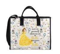 Bolsa de maquillaje de película de belleza, regalo para fanáticos de la bestia, regalo de cumpleaños, regalo de cumpleaños, bolsa de cosméticos de cuentos de hadas, Always Be Bellle - Bolsa de mano (2