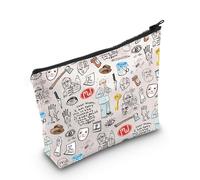 Bolsa de maquillaje de película de terror, regalo de película de terror para fanáticos de películas de terror, bolsa con cremallera, Dearmom Reino Unido