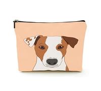 Bolsa de Maquillaje de Primera Calidad, Bolsas de cosméticos de Viaje de Lino para Mujer, The Buddy Dog, Estuche cosmético Duradero