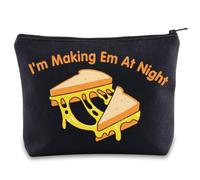 Bolsa de maquillaje de queso a la parrilla, inspirada en Shane, regalos con texto en inglés "I'm Making Em At Night", bolsa de cosméticos Where'd Ya Get That Cheese Danny Gifts, Making Em UK
