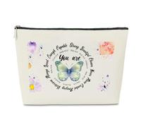Bolsa de maquillaje de regalo cristiano inspirador, God Says You Are, versículo bíblico, regalo religioso, citas de las Escrituras para oficina, iglesia, mujeres, regalos de graduación de Navidad para