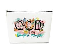 Bolsa de maquillaje de regalo cristiano inspirador para amiga, mamá, mejor amiga, hermana, versículo bíblico, regalo religioso, bolsa de maquillaje, citas de las Escrituras para mujeres, regalo de