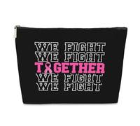 Bolsa de maquillaje de regalo para cáncer de mama, regalo para paciente de quimioterapia, accesorios de concienciación sobre el cáncer de mama, el mejor regalo de radiación para pacientes con cáncer