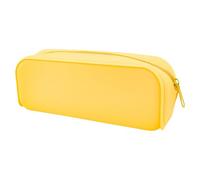 Bolsa de maquillaje de silicona, bolsa de lápiz de silicona,Case de lápiz portátil para el almacenamiento - Soporte de cepillo de maquillaje con cremallera para la escuela, viajes al aire libre, traba