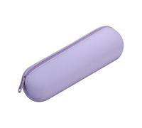 Bolsa de maquillaje de silicona - Organizador cosmético impermeable, bolsa de viaje | Suave Flexible Belleza Bolsas, Durable Cremallera para Artículos de tocador, Silicona Ligera, morado, ver