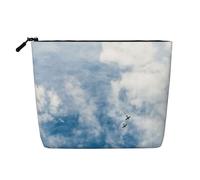 Bolsa de Maquillaje de Viaje Atmosphere de Gran Capacidad para Mujer, Impermeable, de una Sola Capa, de cáñamo sintético, portátil, con Cremallera, Organizador de cosméticos.