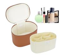 Bolsa de maquillaje de viaje - Bolsas organizadoras con cremallera, bolsa de cuero PU | Módulo de almacenamiento de artículos de tocador portátil, accesorio de almacenamiento de joyas cosméticos para