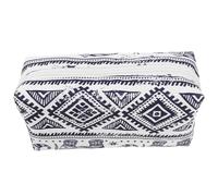 Bolsa de Maquillaje de Viaje Compartimentos, Lino Algodón | Organizador Cosmético para Bolso o Maleta, Patrón Animal, Estilo Chic, Adecuado para Oficina, Estudiantes y Aseo