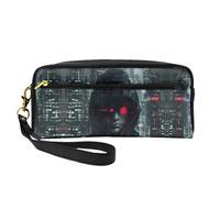 Bolsa de maquillaje de viaje con estampado de pelota deportiva para guardar cosméticos y artículos esenciales de belleza, Hacker Era, Talla única