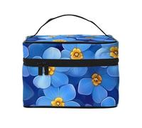 Bolsa de maquillaje de viaje Do Not Forget Me - Organizador portátil de artículos de tocador con compartimentos con cremallera para cepillos, botellas y cuidado de la piel