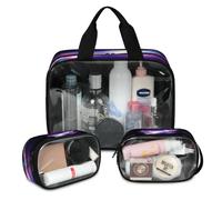 Bolsa de maquillaje de viaje Galaxy Hourse Unicorn para mujeres y hombres, bolsas de cosméticos translúcidas Hourse de 3 piezas, bolsa grande para ducha, organizador de artículos de tocador, color, L,