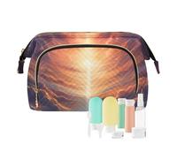 Bolsa de maquillaje de viaje Light from The Above Sky, bolsas de cosméticos de gran capacidad para mujer, multicolor, Talla única, Informal