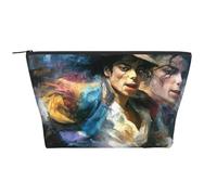 Bolsa de maquillaje de viaje Michael Jackson, bolsa de aseo impermeable, portátil, organizador de maquillaje, bolsa de lavado de gran capacidad para mujeres y hombres, Michael Jackson6, One Size
