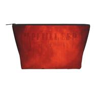 Bolsa de maquillaje de viaje Michael Jackson, bolsa de aseo impermeable, portátil, organizador de maquillaje, bolsa de lavado de gran capacidad para mujeres y hombres, Bailando con el sol rojo, One