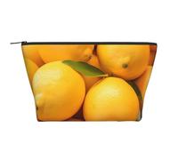 Bolsa de maquillaje de viaje Michael Jackson, bolsa de aseo impermeable, portátil, organizador de maquillaje, bolsa de lavado de gran capacidad para mujeres y hombres, Limón maduro amarillo, One Size