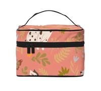 Bolsa de Maquillaje de Viaje para Mujer, Organizador de cosméticos Grande con diseño de dálmatas Jugando.