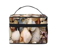 Bolsa de Maquillaje de Viaje para Mujer, Organizador de cosméticos Grande con Varias Conchas.