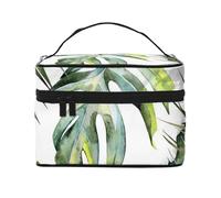 Bolsa de Maquillaje de Viaje para Mujer, Organizador de cosméticos Grande, diseño de jardín Tropical