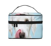 Bolsa de Maquillaje de Viaje para Mujer, Organizador de cosméticos Grande, diseño de Labrador Divertido