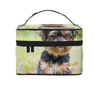 Bolsa de Maquillaje de Viaje para Mujer, Organizador de cosméticos Grande, diseño de Yorkshire Terrier, Cachorros pequeños, Perros
