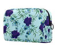 Bolsa de maquillaje de viaje para mujer, un avión cerca del arco iris, bolsa de cosméticos portátil, estuche de maquillaje, bolsa de aseo para niñas adolescentes, Multicolor 10,