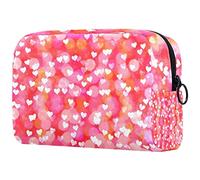 Bolsa de maquillaje de viaje para mujer, un avión cerca del arco iris, bolsa de cosméticos portátil, estuche de maquillaje, bolsa de aseo para niñas adolescentes, Multicolor 09,