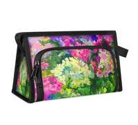Bolsa de maquillaje de viaje para mujeres hombres flor floral impresión acuarela bolsa de lavandería versátil bolsa de aseo organizador de bolsa de ducha, color, L, organizador de bolsas, Color:, L,