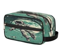 Bolsa de maquillaje de viaje para mujeres, hombres, niños, niñas, niños, astronautas, neceser organizador de artículos de aseo, color, Talla única, Organizador de bolsas