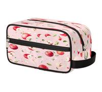 Bolsa de maquillaje de viaje para mujeres, hombres, niños, niñas, niños, flores, manzanas, bolsa de lavado, neceser organizador de artículos de aseo, color, Talla única, Organizador de bolsas