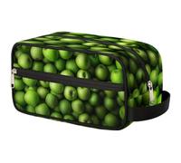 Bolsa de maquillaje de viaje para mujeres, hombres, niños, niñas, niños, manzanas verdes, bolsa de lavado, neceser organizador de artículos de aseo, color, Talla única, Organizador de bolsas