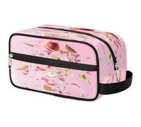 Bolsa de maquillaje de viaje para mujeres, hombres, niños, niñas, niños, niñas, estampado de manzanas, bolsa de lavado, neceser organizador de artículos de aseo, color, Talla única, Organizador de