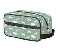 Bolsa de maquillaje de viaje para mujeres, hombres, niños, niñas, niños, niñas, niños, bolsa de lavado de unicornios mágicos, neceser organizador de artículos de aseo, color, Talla única, Organizador