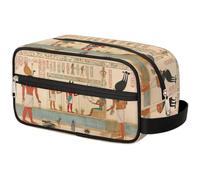 Bolsa de maquillaje de viaje para mujeres, hombres, niños y niñas, bolsa de lavado del antiguo Egipto, neceser organizador de artículos de aseo, color, Talla única, Organizador de bolsas