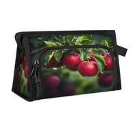 Bolsa de maquillaje de viaje para mujeres y hombres, con manzanas de frutas, bolsa de lavado para cosméticos, artículos de tocador, artículos de tocador, bolsa de ducha, organizador, color, L,