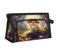 Bolsa de maquillaje de viaje para mujeres y hombres, diseño de hongos mágicos, para perros, cosméticos, cosméticos, artículos de tocador, artículos de tocador, bolsa organizadora de ducha, color, L,