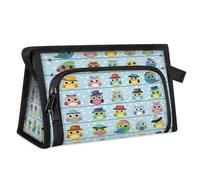 Bolsa de maquillaje de viaje para mujeres y hombres, lindos búhos, cosméticos, neceser de aseo y artículos de tocador, organizador de bolsa de ducha, color, L, Organizador de bolsas