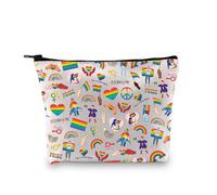 Bolsa de maquillaje del orgullo LGBTQ para regalo de igualdad, regalo gay, regalo para activista LGBTQ, regalo del mes del orgullo, El amor gana