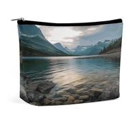 Bolsa de Maquillaje del Parque Nacional Glaciar, Bolsa de Viaje portátil para Maquillaje, Bolsa de cosméticos con Cremallera, Bolsa pequeña para artículos de tocador para Mujeres.