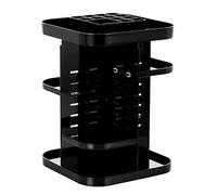 Bolsa De Maquillaje Desktop de 360 ° Caja de almacenamiento giratorio Desktop con cajón Caja cosmética Rack de productos de cuidado de la piel Box de almacenamiento negro Organizador De Perfumes